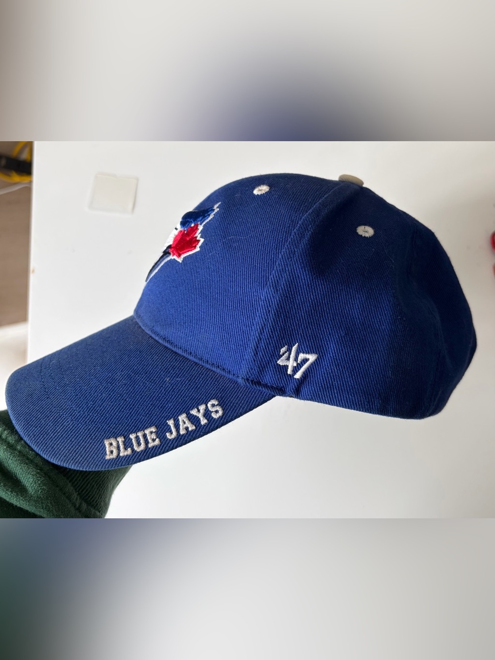 '47 Brand Blue Jays Baseball Cap with White Stitching